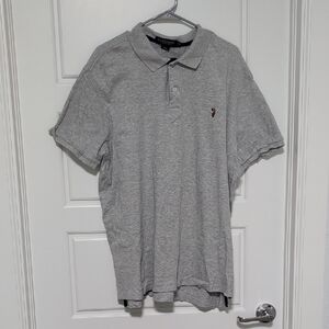 U.S. Polo Assn. Gray Polo Shirt with Embroidered Logo